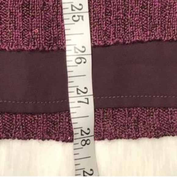 NWT Apt. 9 purple sequins tunic sweater size Small fall pull over - Picture 5 of 5